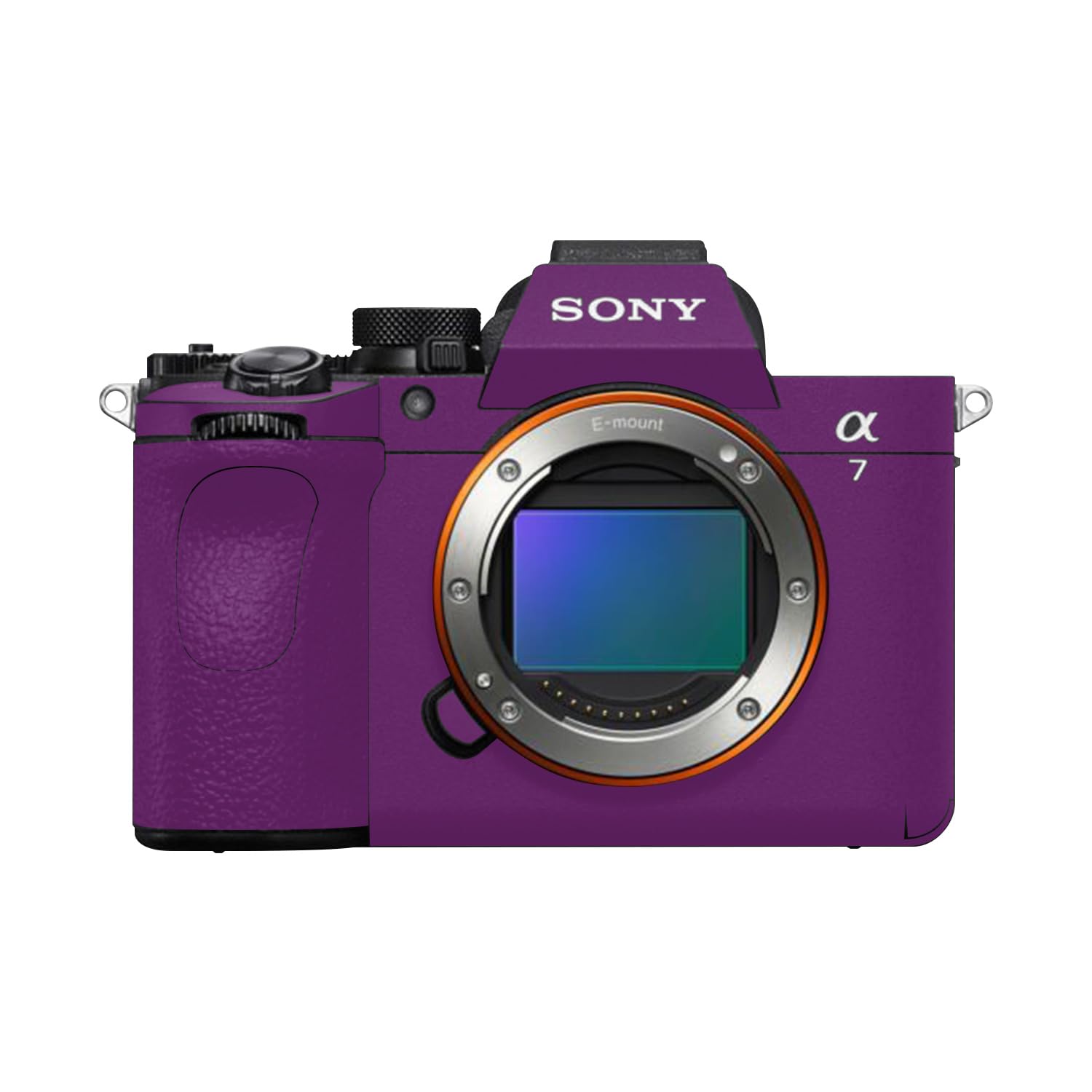 Camera Skin Compatible with Sony Alpha A7 Mark V (2025) - Solid Purple - Premium 3M Vinyl Protective Wrap Decal Cover - Easy to Apply | Crafted in the USA by MightySkins