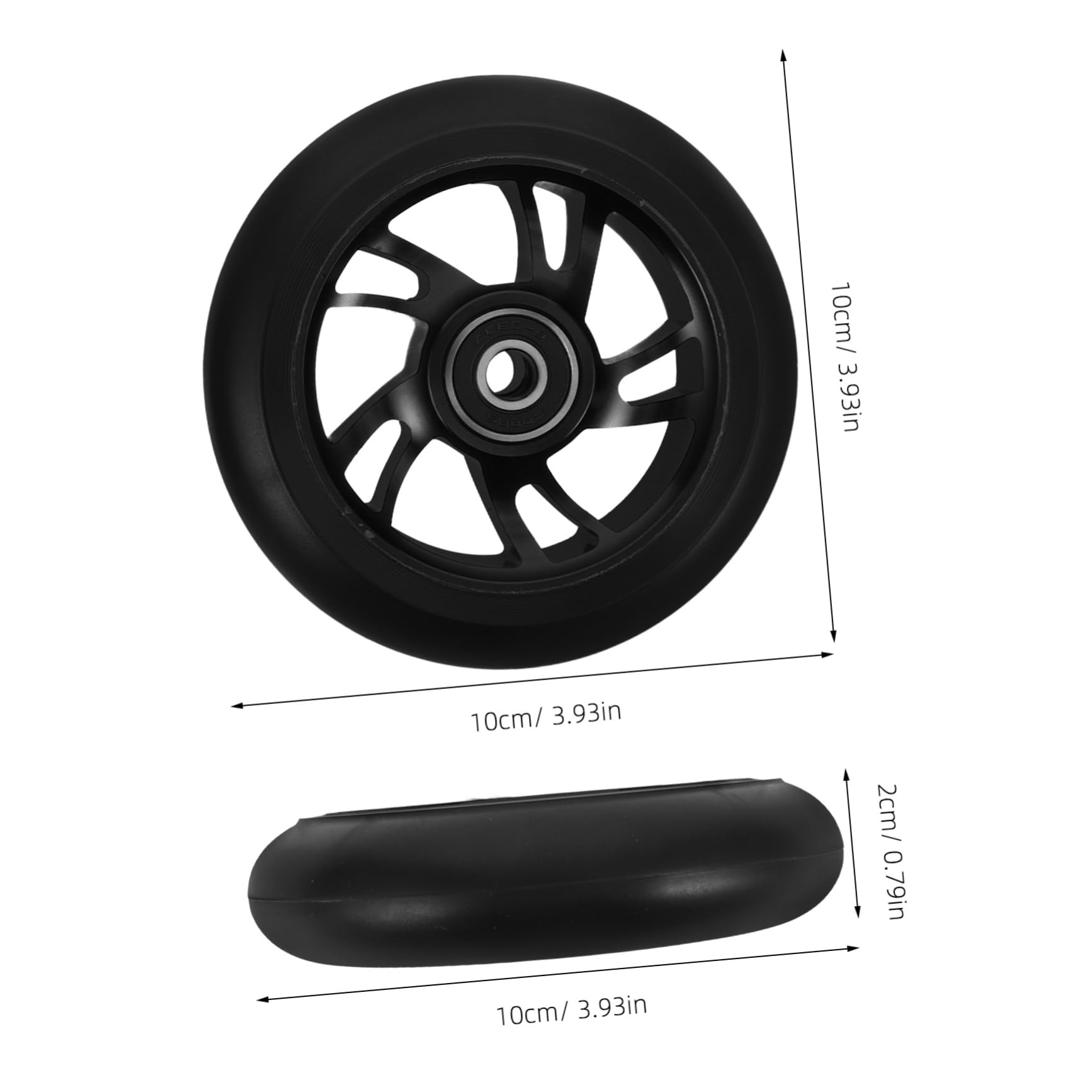JOINPAYA 2pcs Scooter Wheels Replacement for Electric Scooters Durable Lightweight Wheel Assembly Stylish Upgrade for Enhanced Performance