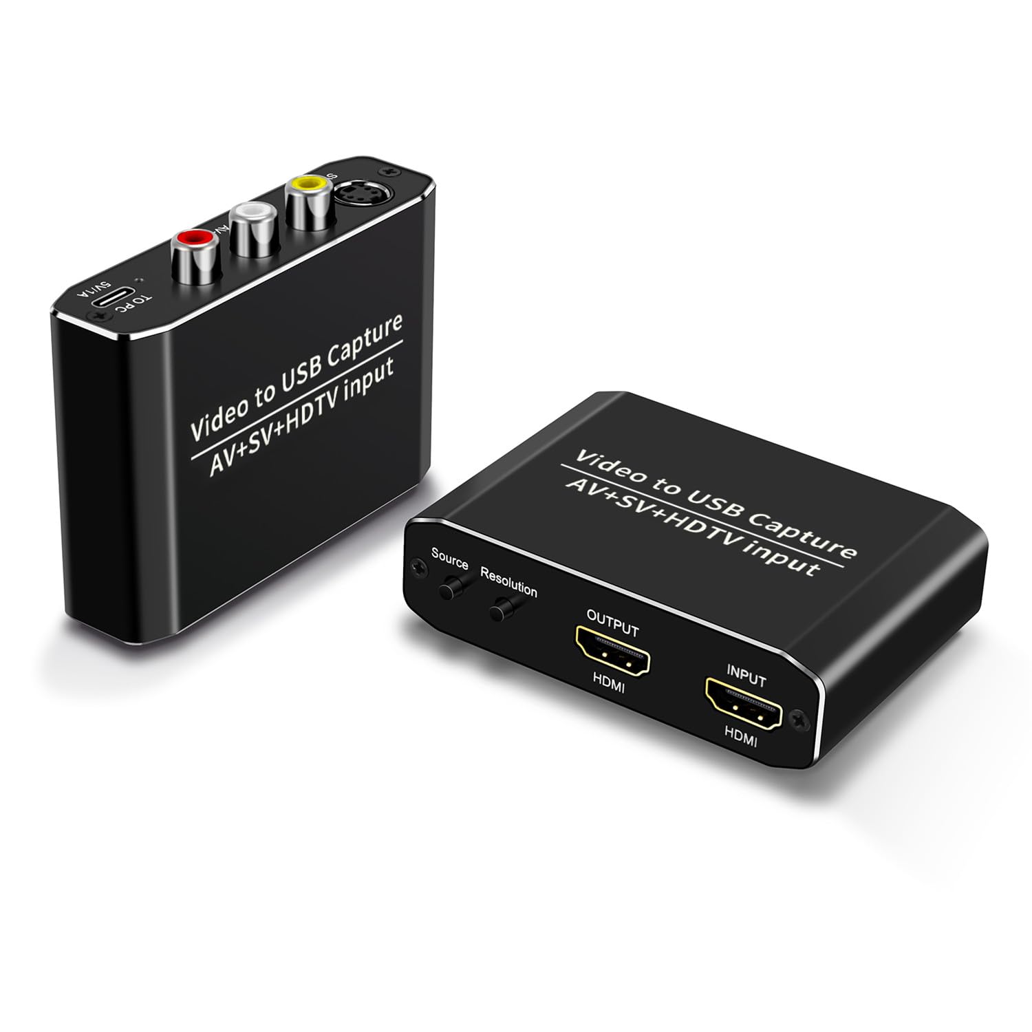 Scheda Acquisizione Video USB 3 0 Convertitore 1440p per Streaming | S-Video, Analogico, YUY2, MJPEG, Alluminio, Dissipazione, Pass-through, Senza Lag, Portatile, Archivio