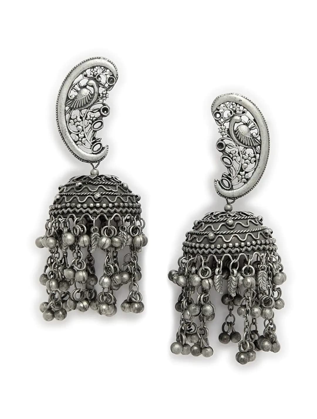 See full amazon price history chart for Dulcett India | Ethnic Style | Oxidised Earrings | German Silver | Black Polish Designer Earring With Jhumka for Girls & Women Dulcett India | Ethnic Style | Oxidised Earrings | German Silver | Black Polish Designer Earring With Jhumka for Girls & Women (B09QSXFCSH) Amazon Price History, Amazon Price Tracker