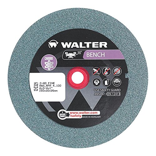 Walter 12E647 Bench Grinding Wheel – Fine Grit 60, 10 in. Finishing Wheel