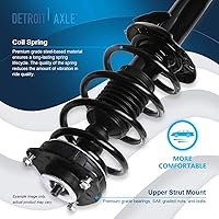 Vista 1995 de Detroit Axle - Kit de suspensión delantera de 10 piezas para Chevy Aveo Aveo5 Pontiac G3 Wave 2 Ready Struts Assembly 2 Enlaces de barra