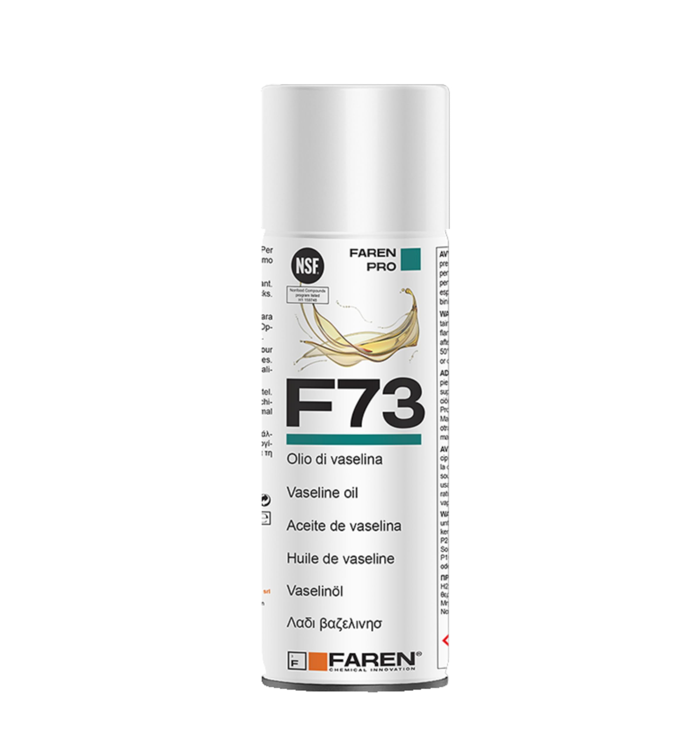 Faren F73 Olio di Vaselina Spray, Lubrificante Protettivo Anticorrosivo Idrorepellente, non macchia, 400ml