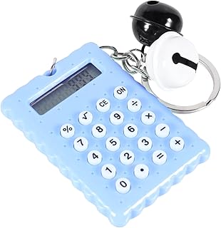 TEHAUX Calculadora De Bolso Mini Calculadora Chaveiro Design Calculadora Tamanho De Bolso Calculadora Função Padrão Chaveiros Para Crianças Calculadora Portátil Maquiagem Pvc Em