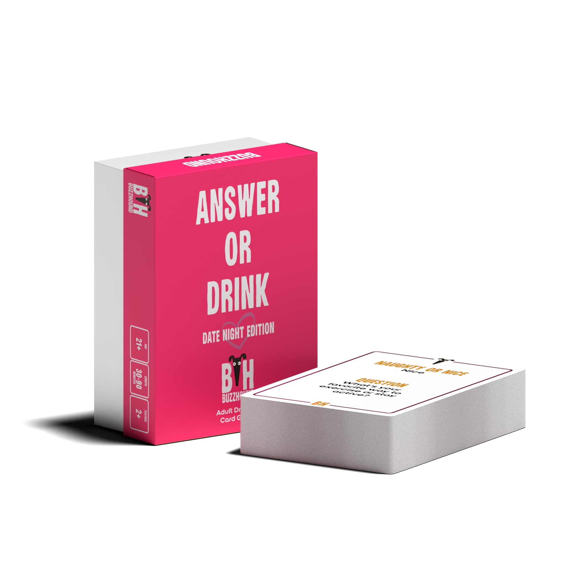 BuzzHound Movie Trivia & Quote Challenge Game - 60-Card Set with Iconic Quotes, Trivia, and Challenges - Fun Party Game for Movie Buffs and Casual Fans - Great for Game Nights & Drinking Games