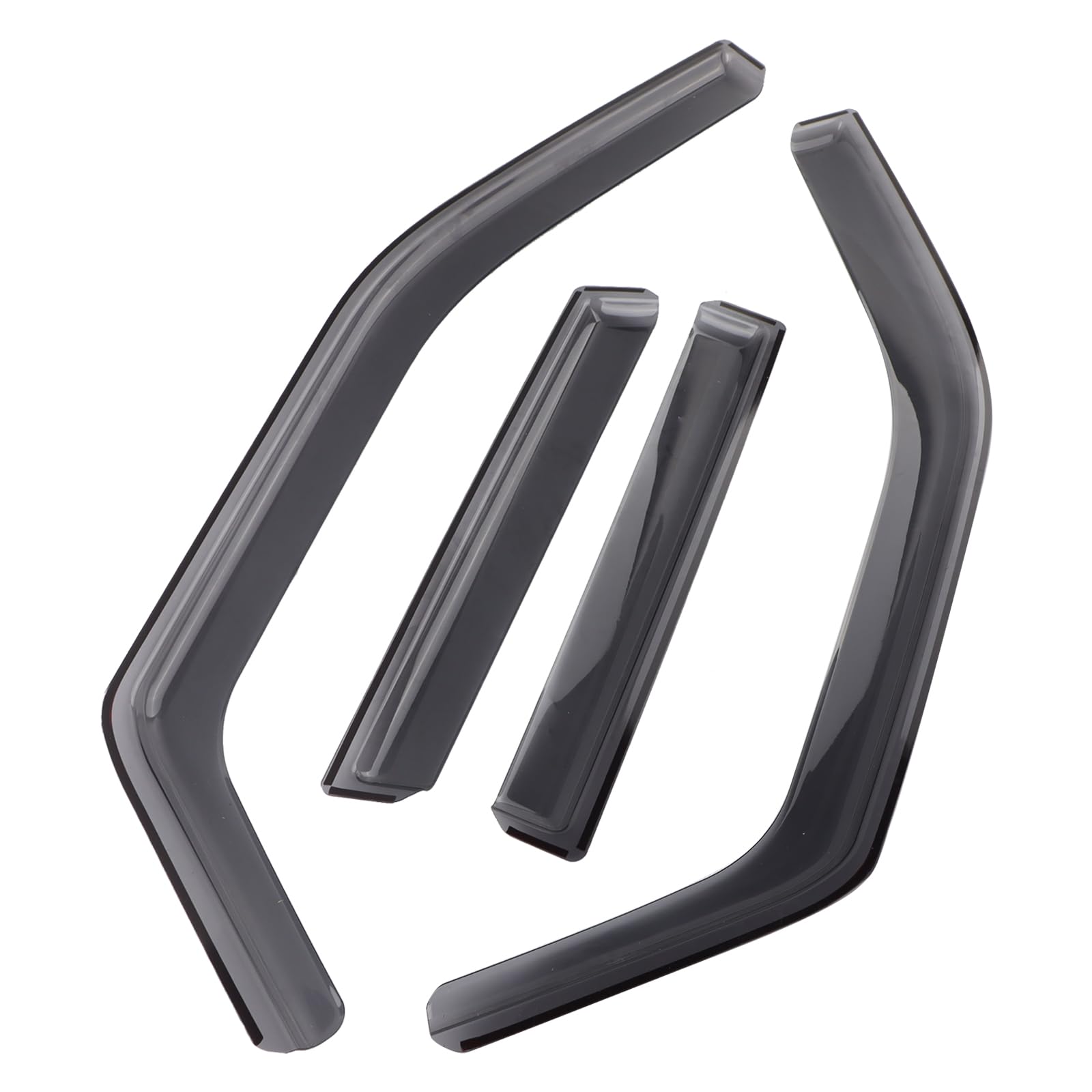 Deflectores de viento para Land Rover Freelander MK2 (2006-2014) SUV de 5 puertas, juego de 4 deflectores de viento integrados, protección contra el viento, la lluvia y el sol, fácil