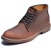 Men's Chukka Boots, Leather Ankle Dress Boot Casual Lace Up Work Shoes