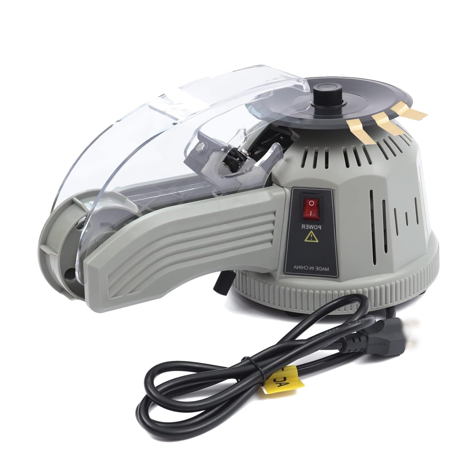 Tagliatrice a Disco Tondo, Dispenser Automatico di Nastro Adesivo con Coperchio Protettivo, Lunghezza di Taglio 13-60 mm, Larghezza di Taglio 3-25 mm, Dispenser di Nastro Adesivo a carosello