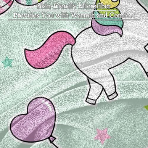 Couverture ballon licorne 150×130cm, idée cadeau idéale - 3