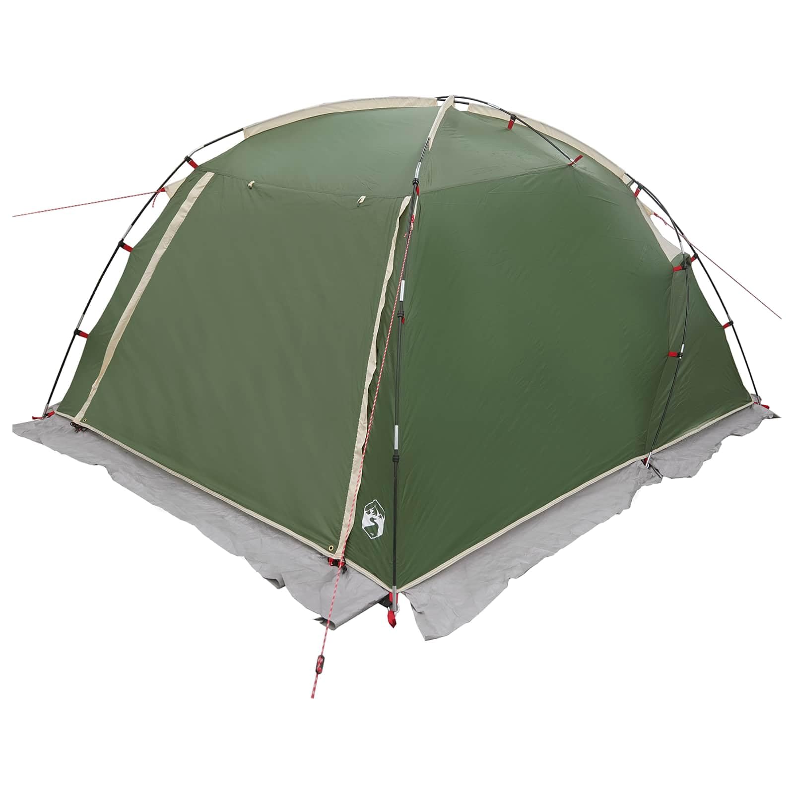 Tienda de campaña verde 361 x 235 x 147 cm poliéster Camping