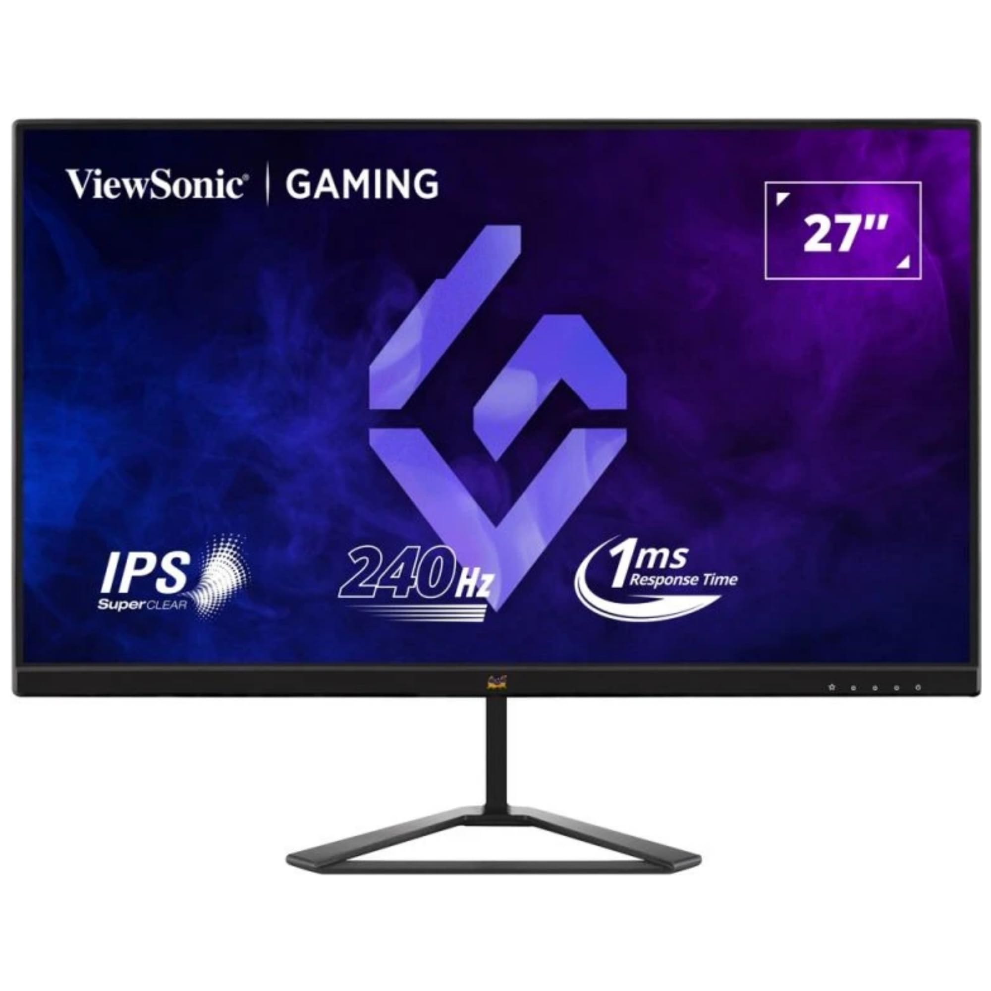 ViewSonic VX2779A-HD-PRO Écran Gaming 27 Pouces, FHD Moniteur de Jeu 1080p, 240 Hz, 1ms MPRT, AMD FreeSync, HDR10, HDMI, DP