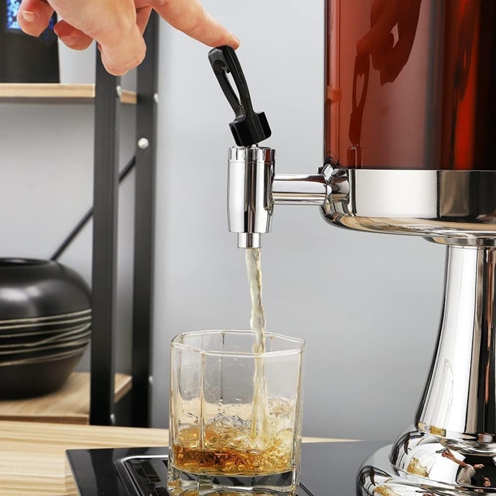 Dispensadores De Bebidas Para Fiestas, Dispensador De Agua De Acero Inoxidable, Dispensador De Bebidas De 8L/16L/24L, Para Fiestas, Eventos, Catering, Restaurantes Y Hogares, Un Solo Color, Cabezal Ú