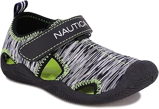 Infant Baby Sandal With Strap - Newborn Boys Girls Water Shoes -Tiny Kettle Gulf-Black Heather Lime-1
