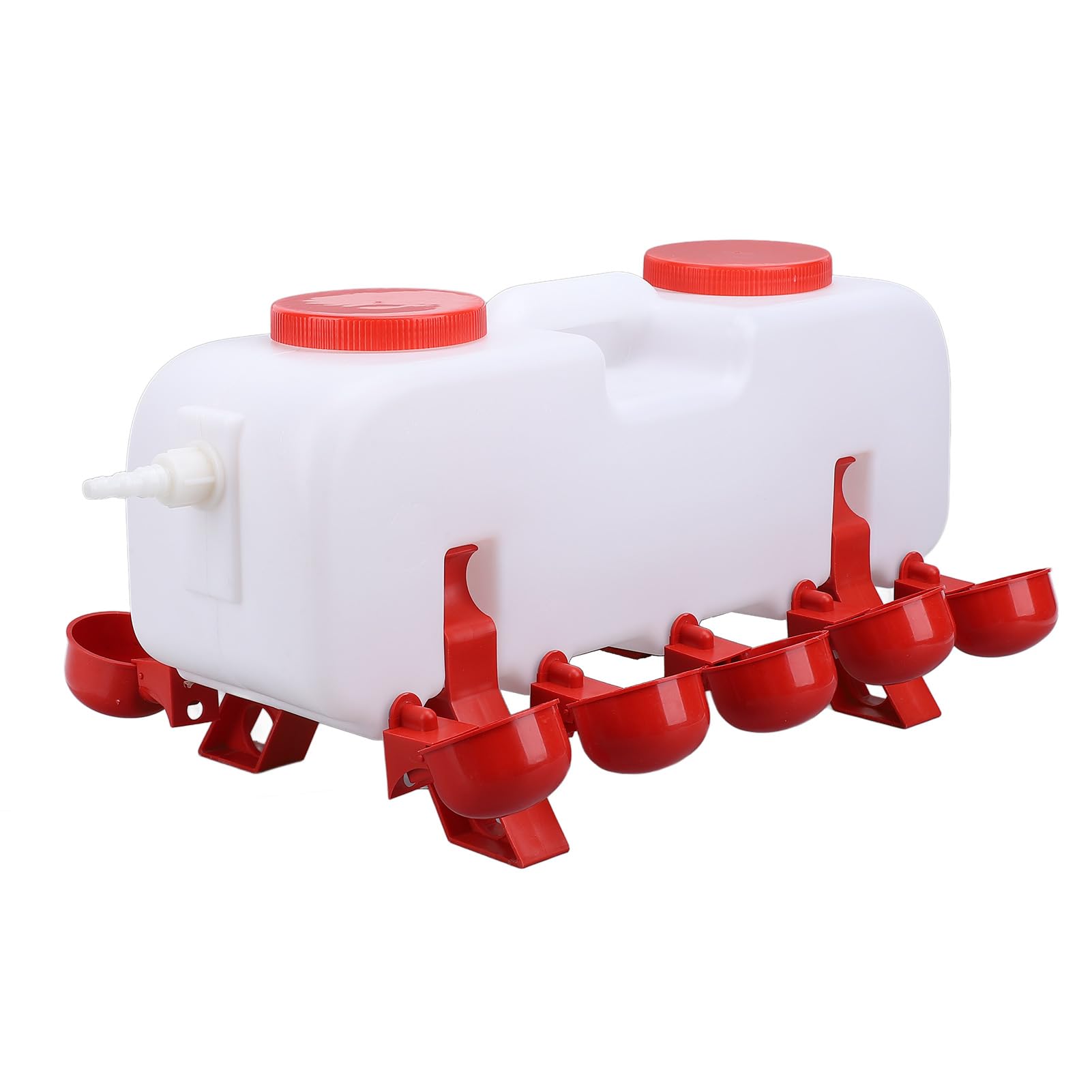 Alomejor Abbeveratoio per Polli Mangiatoia Automatica per Pollame da 10 Litri per Anatre, Oche, Fonte di Acqua Pulita (L)