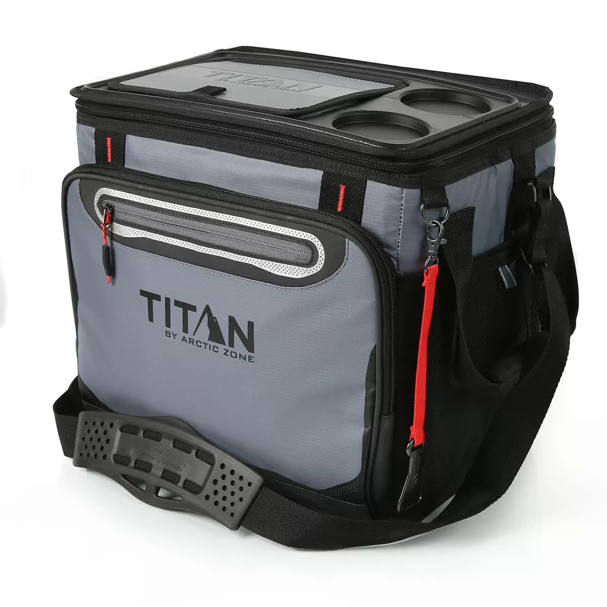 冷凍PL30 H40 ADL40 6L Titan By Arctic Zone 40 Can Collapsible Cooler Grey, Coolers