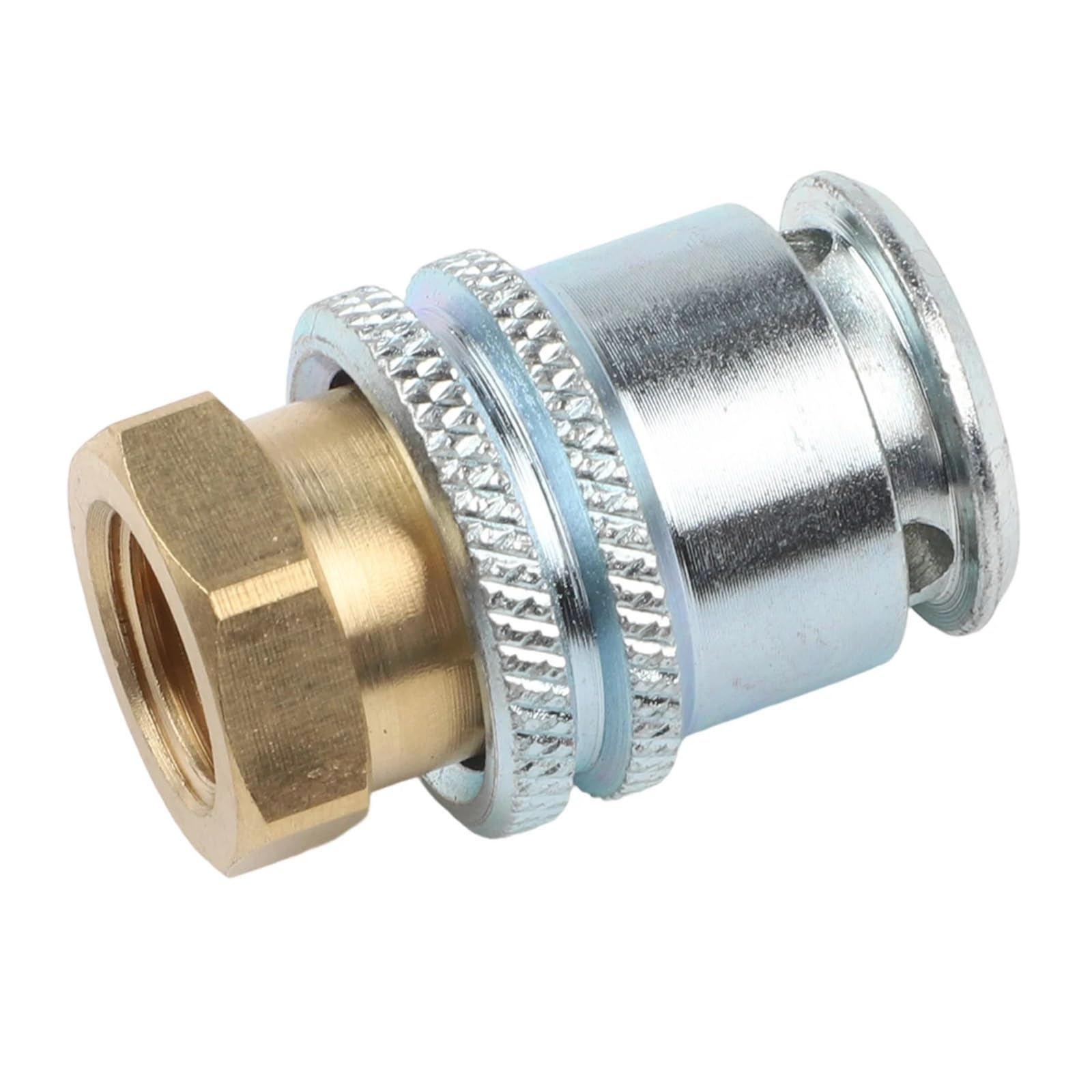 1/2 pezzi Lock On Air-Chuck 1/4NPT adattatore filettato femmina collegamento rapido pneumatico in ottone for accessori valvola di gonfiaggio(2Pcs)