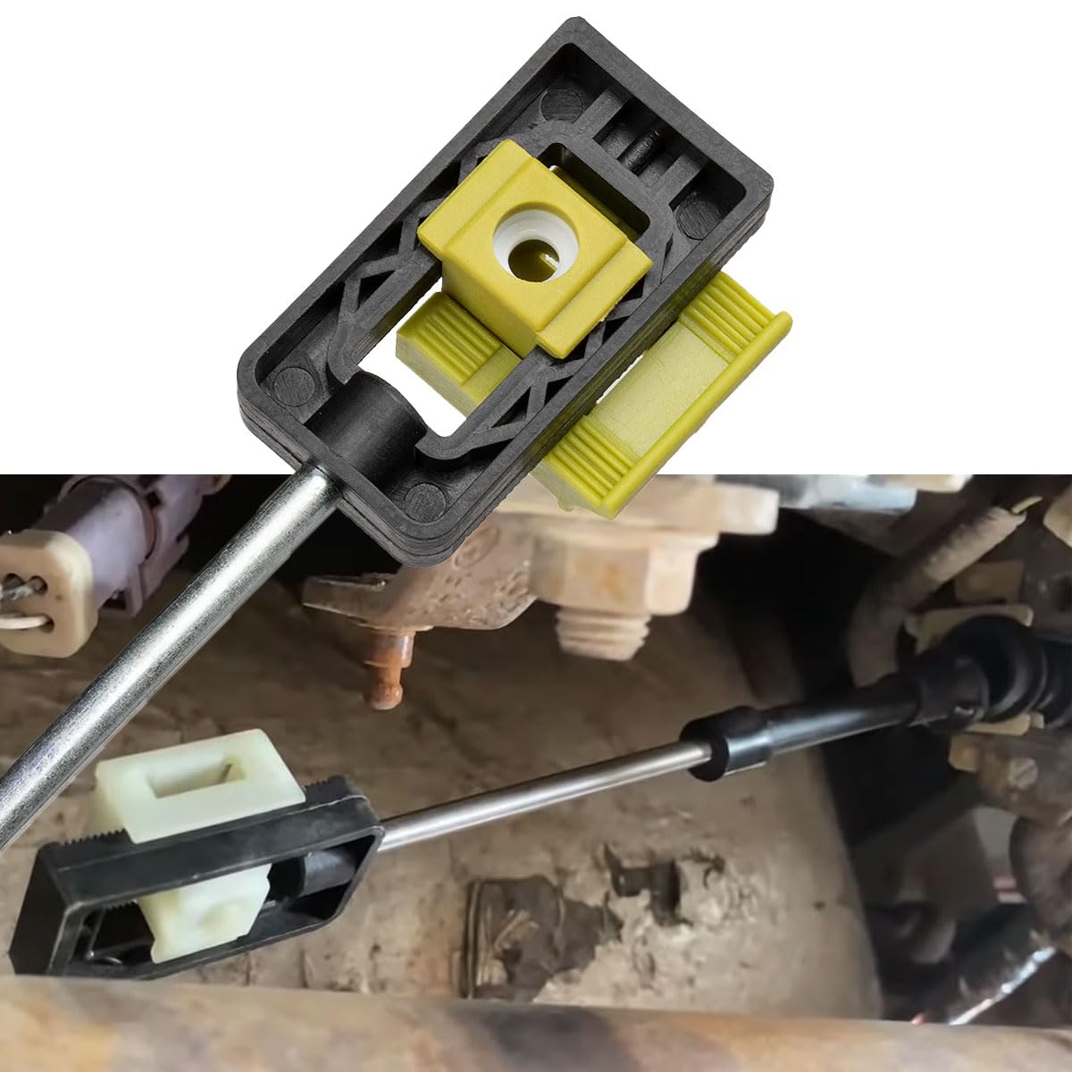 Non-OEM Shift Linkage Automatic Transmission Shift Cable For 2004 Ford F-150 - Gear Shifter Control Lever Cable Replacement Metal And Plastic Transmission Shift Control Cable - Foto 5