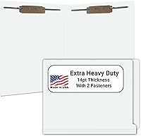 Vista 52 de Carpetas de archivos marrones, material médico, carpeta con pestaña final reforzada tamaño carta con cierre de 2 pulgadas en el interior frontal