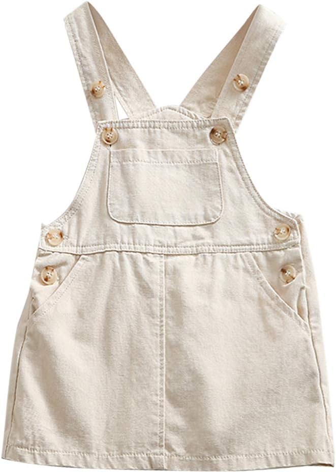 baby girl denim dungaree dress