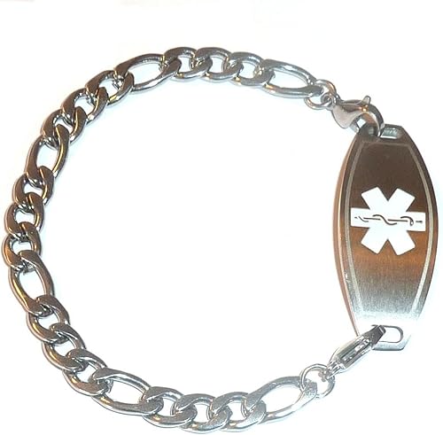 Miniatura 2 de Hidden Hollow Beads Stainless Steel Men's, Women's, Unisex Medical Alert ID Interchangeable Replacement Bracelet -STRONG!