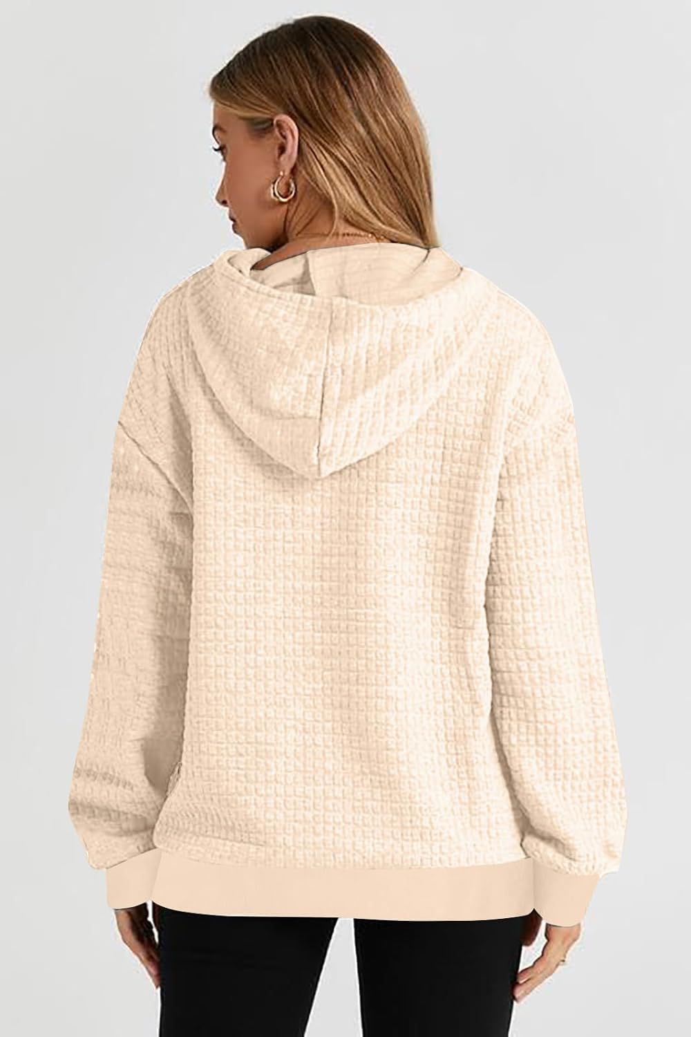 SUPEYA Western Sweatshirts for Women Cow Skull Western Hoodies Cowgirl Country Concert Outfits Waffle Knit Howdy Pullover Top - Image 5