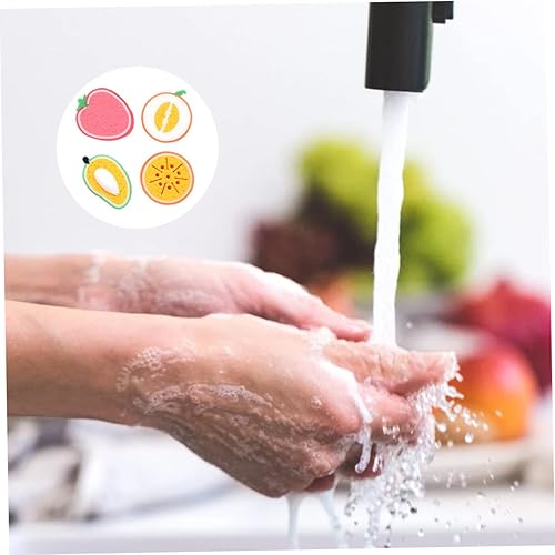 Miniatura 9 de LIFKOME 4 piezas de paño de esponja para lavar platos, toallas de limpieza, esponjas para limpiar platos, lavar platos, esponjas para fregar manos,