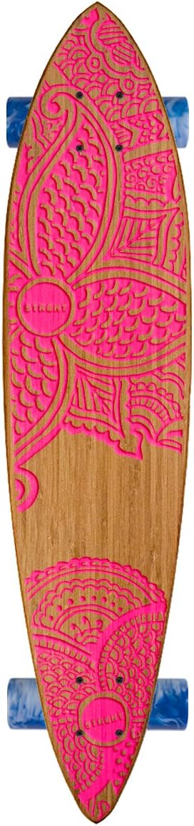 Pin Tail Cruiser Skateboard in Bamboo with Pua Design