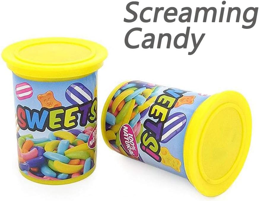 CHAFIN Screaming Candy Jar | Tricky Joke Shocking Toy Ejection Barrel Spoof Prank Gag Funny Toys for Kids and Adults Fool's Day Gift(2 Pack)