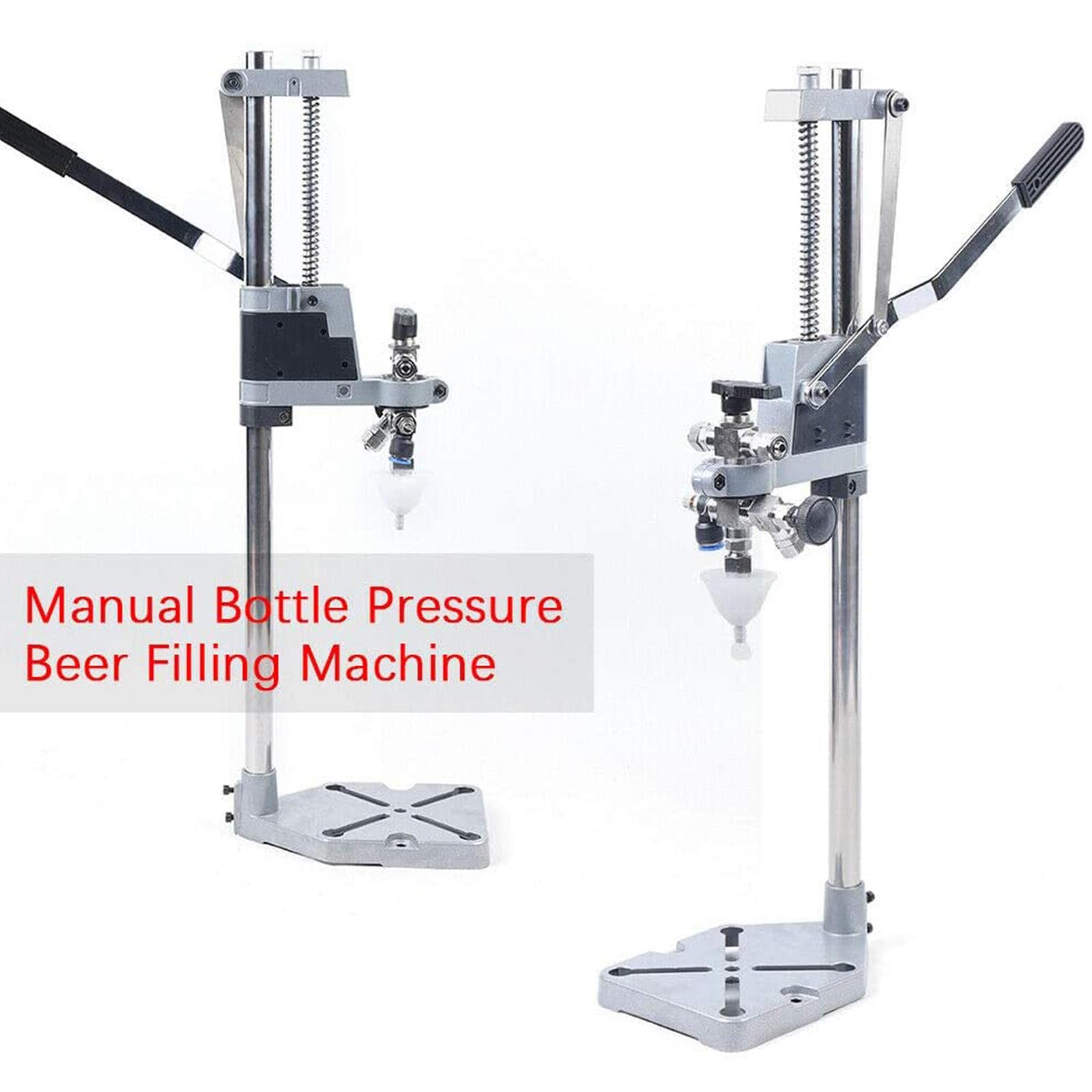 Llenadora de Botellas de Cerveza, Llenadora de Botellas de Contrapresión, Llenadora de Botellas de Cerveza/Vino de Acero Inoxidable, Máquina de Llenado Manual para Botellas Vidrio/enrevesadas