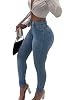 KUNMI Jeans Colombianos Curvy de Cintura Alta, Elasticidad, Realza Glúteos, Skinny 1