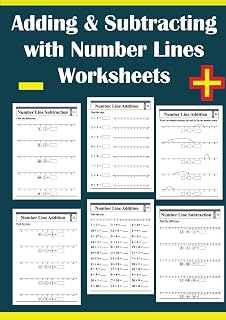 Adding & Subtracting with Number Lines Worksheets: Digits 0 to 20.