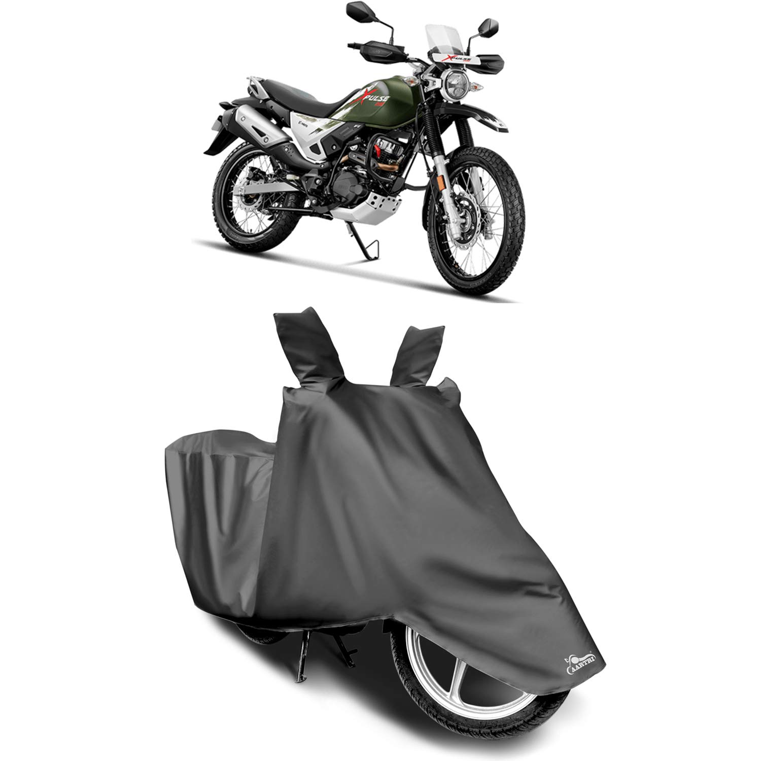 Wobit Covers® - Hero XPulse 200 New BS6 Water Resistant - Dust Proof - Full Bike Scooty Two Wheeler Body Cover for Hero XPulse 200 (Grey) (B09C4QV3BH) Amazon Price History, Amazon Price Tracker