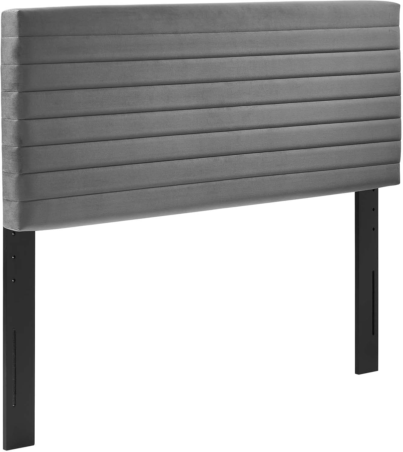 Tranquil Modern Performance Velvet Full/Queen Headboard in Gray