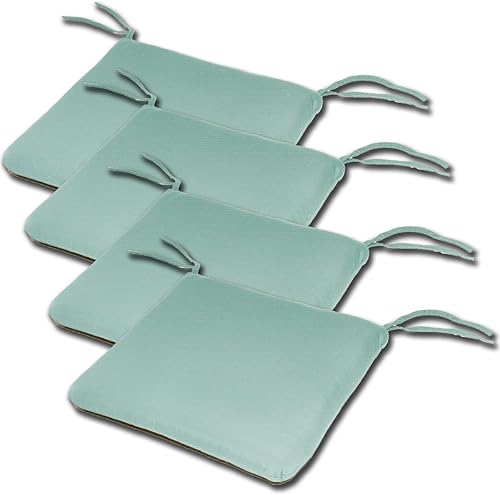 Miniatura 7 de Comfort Classics Inc. Juego de 4 cojines Sunbrella de 18 pulgadas de ancho x 18 pulgadas de profundidad x 2 pulgadas de alto para exteriores, estilo