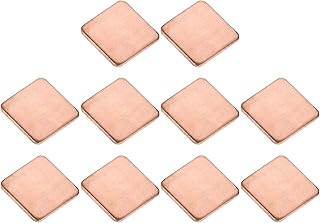 DMiotech 20 Pack 15 x 15 x 1.2mm Copper Pad Thermal Kit IC Chips Heatsink Cooler Shim for Cooling PC Laptop