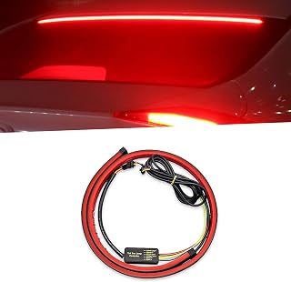 cueclue Pack-1 39.3In/100CM LED Third Brake Light Strip, Car Underglow Neon Accent Strip Lights, Flexible High Mount Stop Brake Light for Most Car Van SUV Truck (Red)