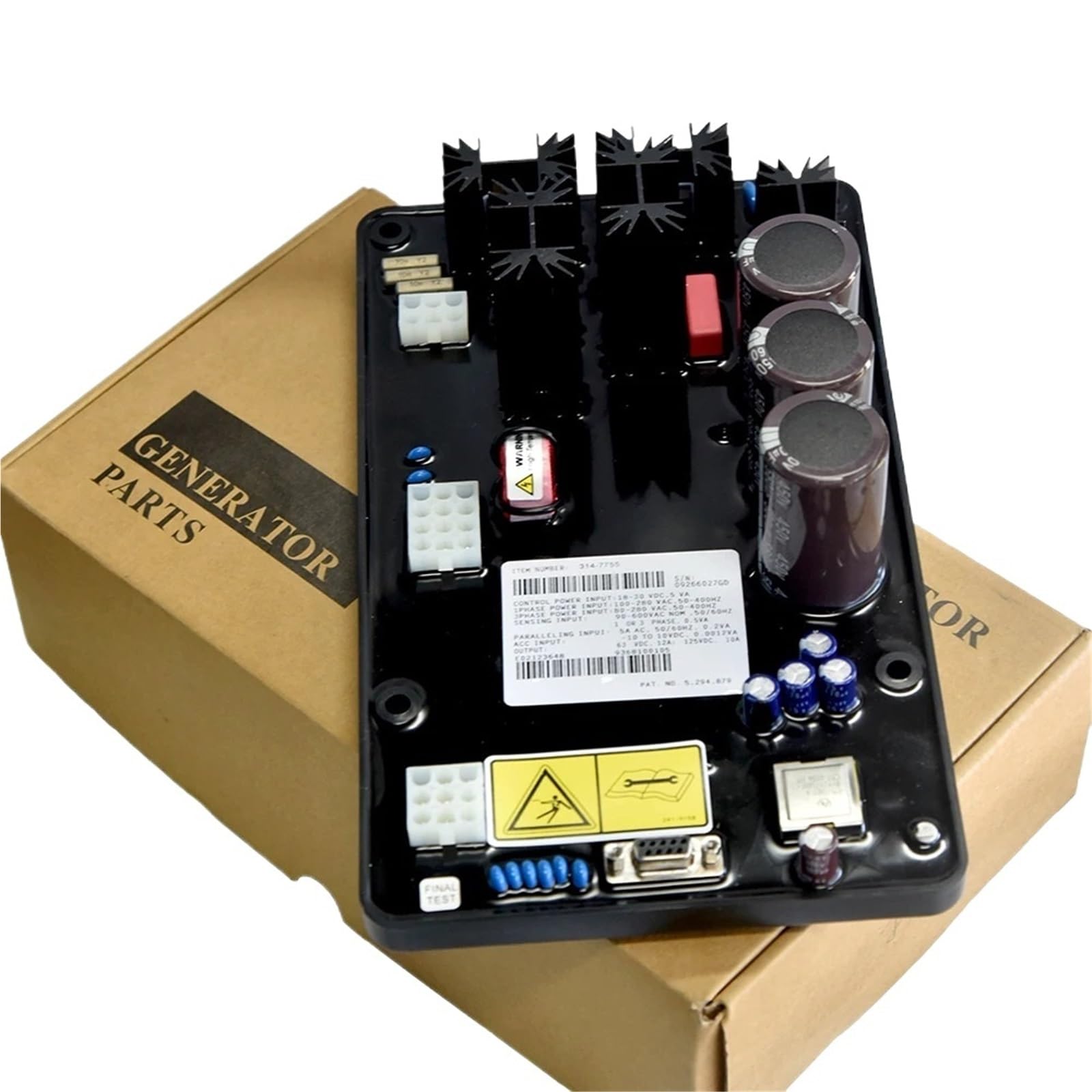 PWANUIGTE 1pcs 314-7755 AVR Diesel Generator Set Automatic Voltage Regulator Stabilizer 3147755 Replacement CDVR