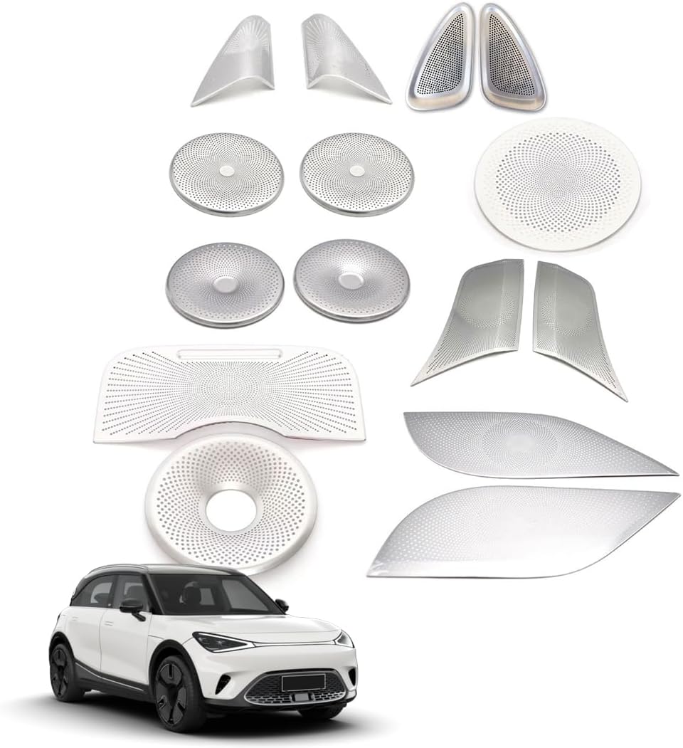 Car Speaker Trim Cover for Smart #1 2022-2025 Audio Protective Accessories Instrument-panel-horn-cover-3pcs(normal/Horn-cover-15pcs)