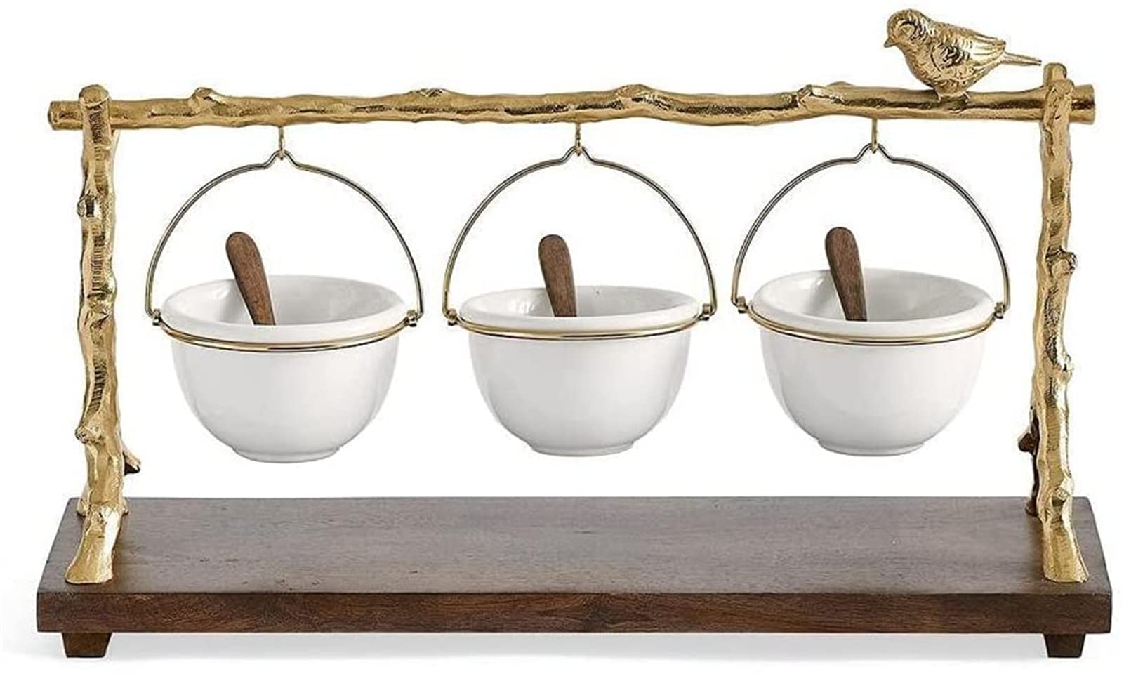 Étagère à goûter avec panier amovible pour gâteaux et fruits de fête
