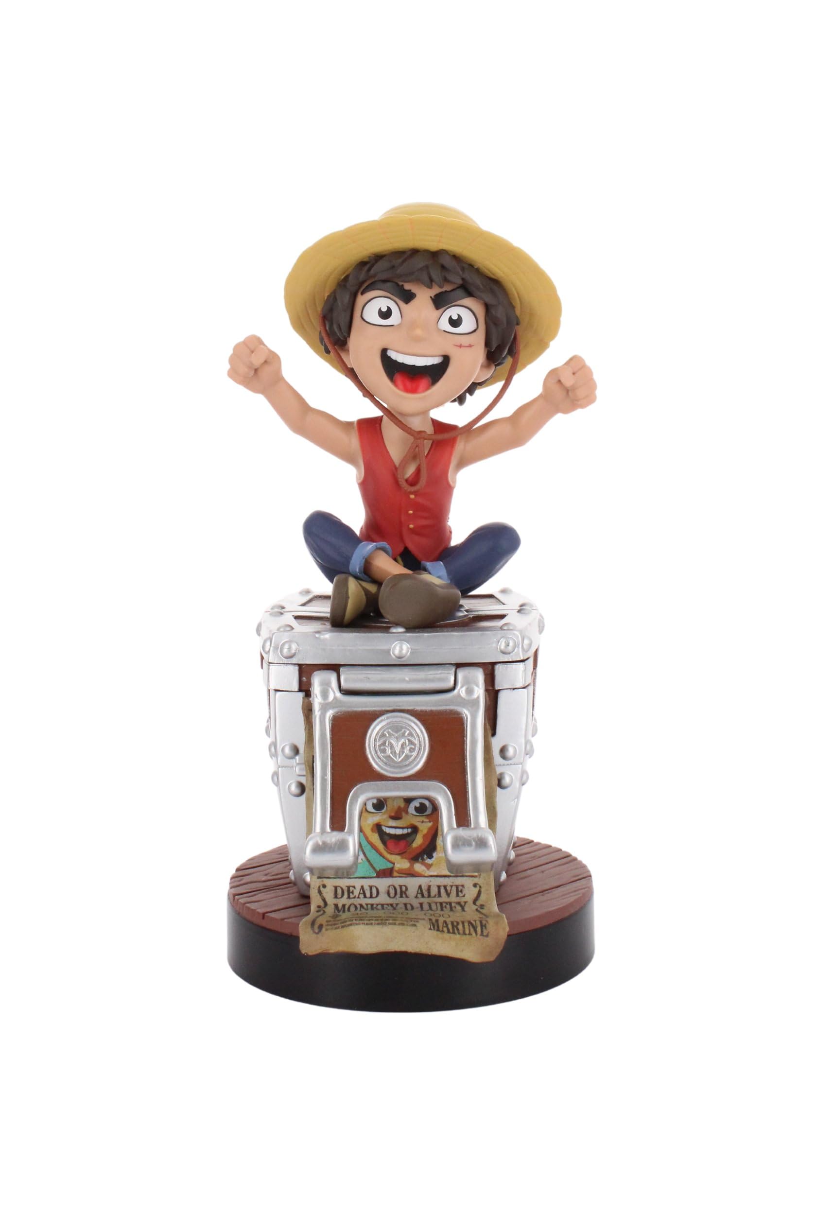 Cable Guys - Netflix One Piece Luffy Wanted Poster Gaming Accessories Holder & Phone Holder for Most Controller (Xbox, Play Station, Nintendo Switch)