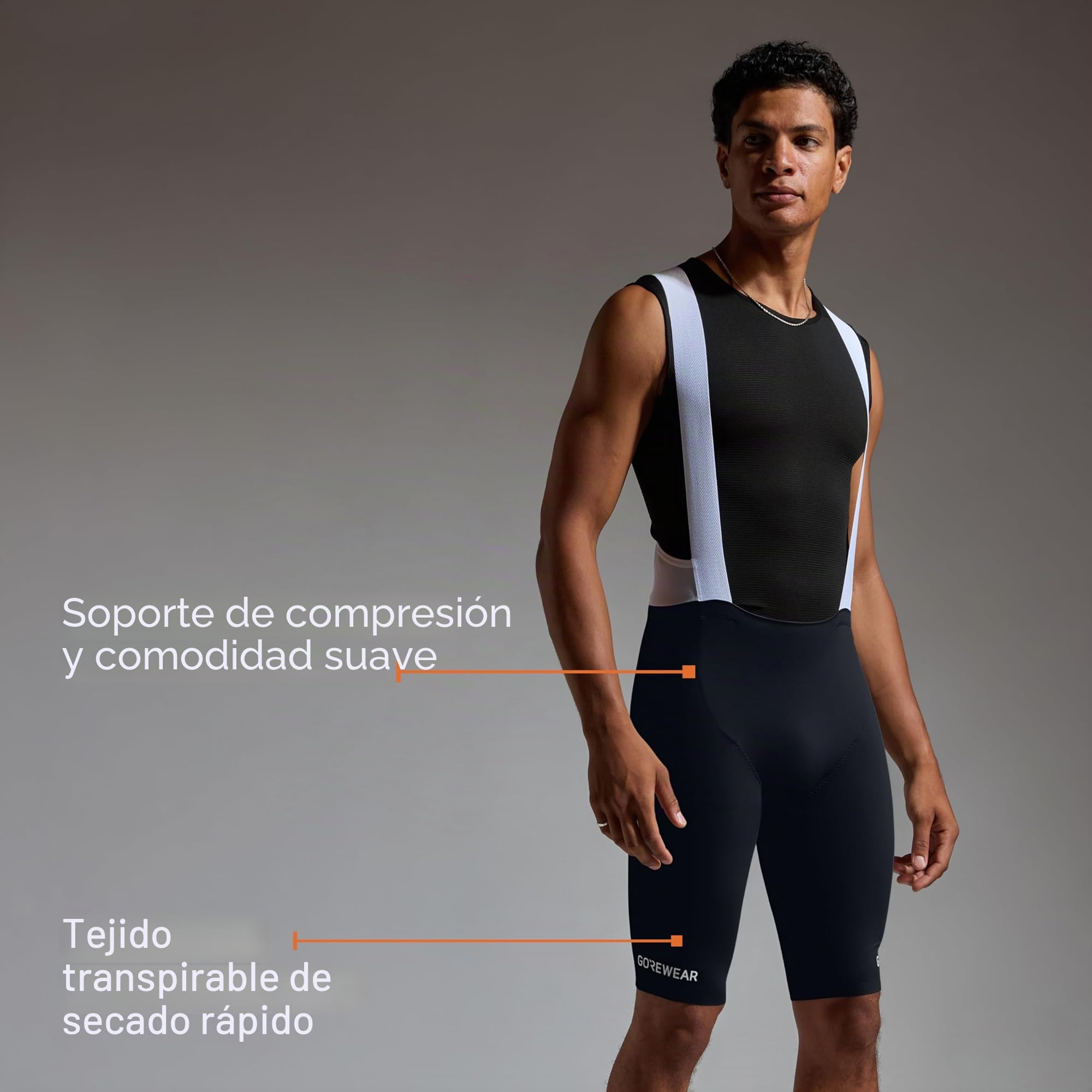 Gore Wear Culote+ con Tirantes Spinshift Hombre - Leggings Hombre