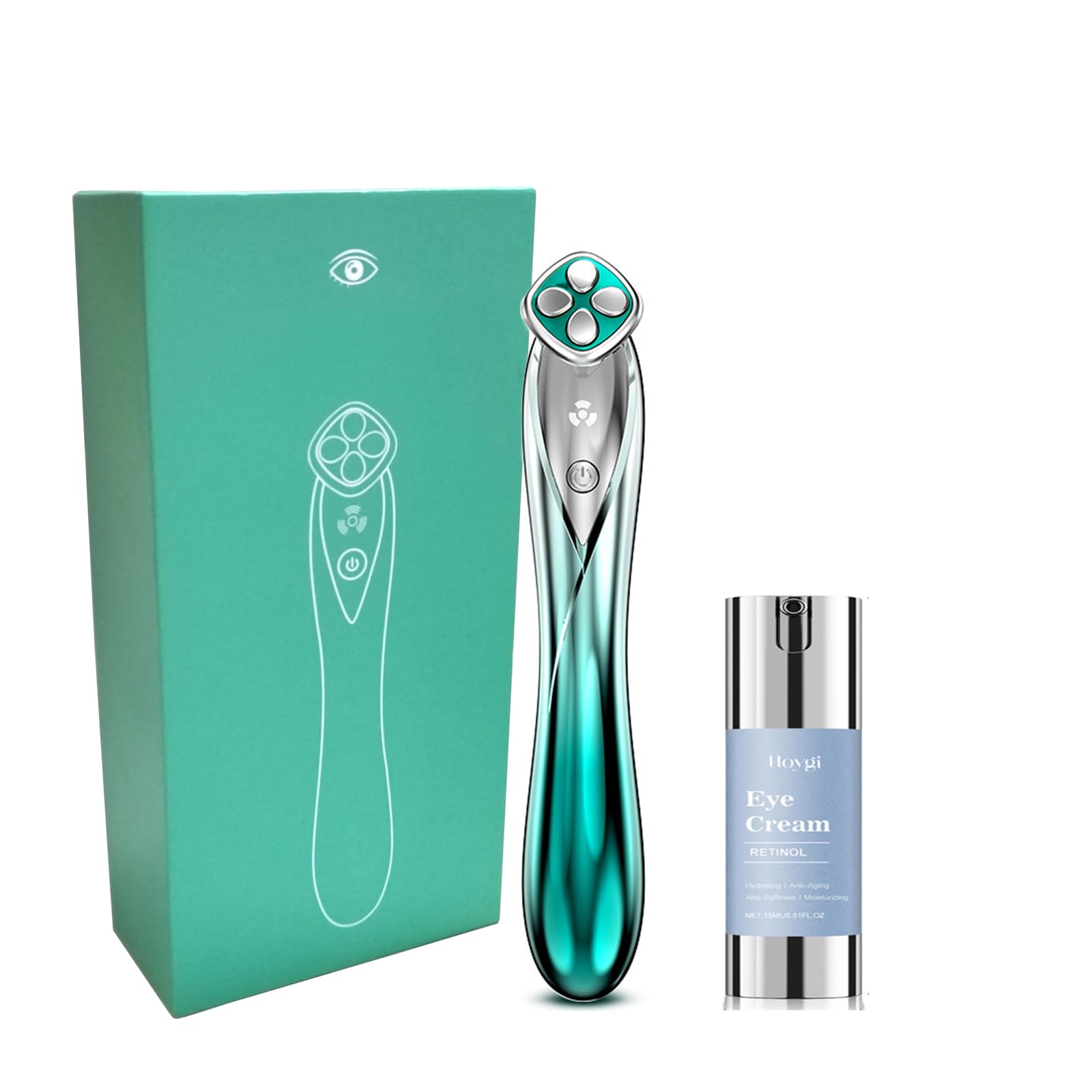 Babiloon Dispositivo facial masajeador de ojos con microcorriente, dispositivo antienvejecimiento para la piel, dispositivo de cuidado de la piel para bolsas de ojos, ojeras, reduce arrugas y líneas