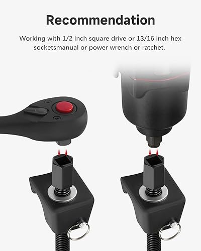 Miniatura 6 de MacPherson - Herramienta de compresor de resorte de puntal de 1316 pulgadas, enchufe de 12 pulgadas, herramienta de compresor de resorte helicoidal