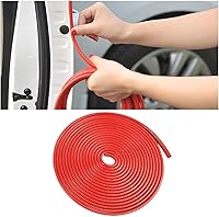 Vista 9 de Protectores de borde de puerta de automóvil, sello de goma de 16 pies, borde de puerta de automóvil, protector de borde de puerta en forma de U, Gris