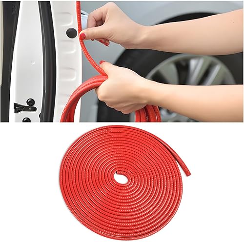 Vista 43 de Protectores de borde de puerta de automóvil, sello de goma de 16 pies, borde de puerta de automóvil, protector de borde de puerta en forma de U, Gris
