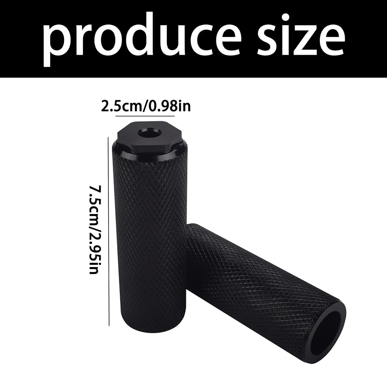 2Pcs Heavy Type Bike Rear Footpegs Bike Universals Pedals Axles Foot Rest Peg for Family Outings and Commuting Cycle Passenger Footrest