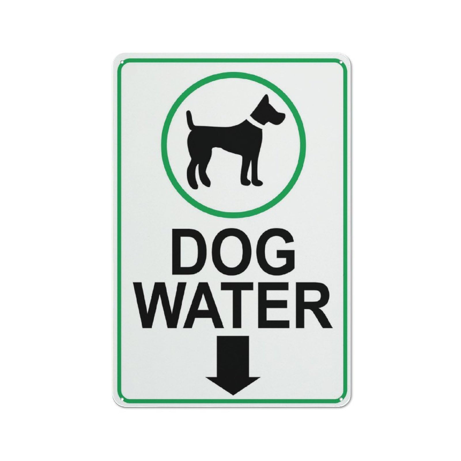 Dog Water Sign Metal Signs 12X8 Inch Rust Free Aluminum,Uv Ink Printing,Durable/Weatherproof Outdoor For Home