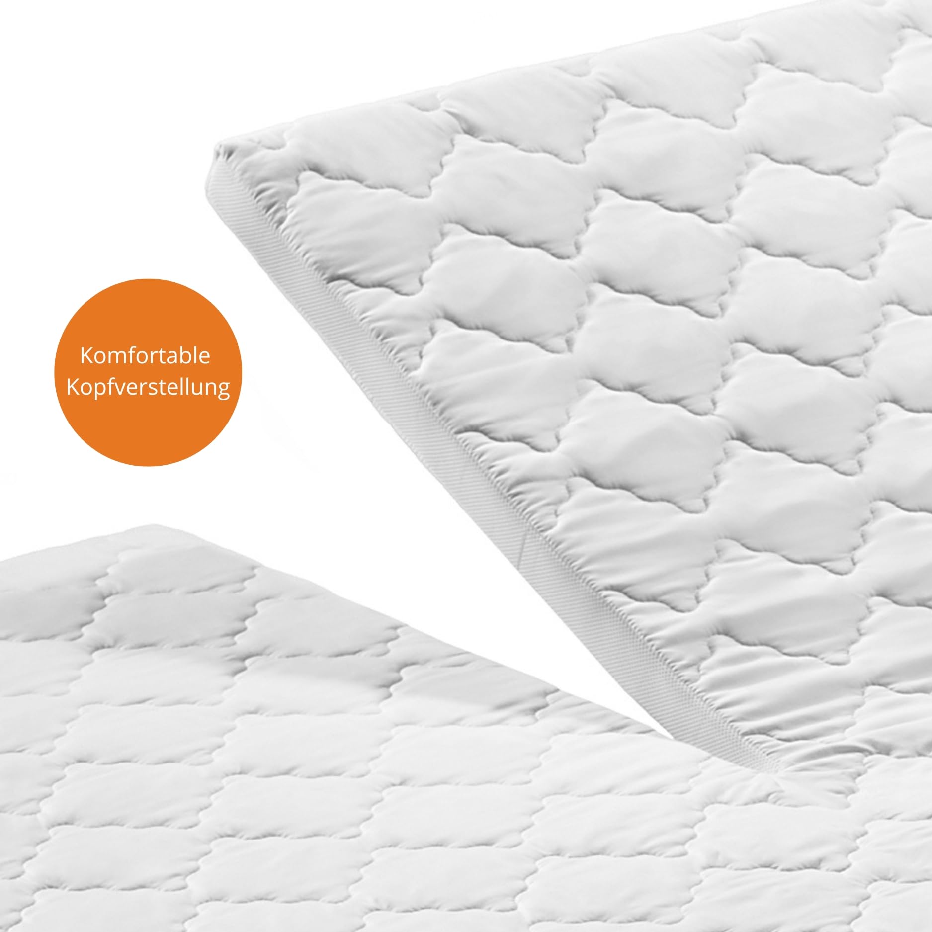 sleepling Komfortschuim-topper, 200 x 200 cm, 6 cm hoog, orthopedische matrasbeschermer, voor alle matrassen en bedden, made in EU, Oeko-Tex, wasbaar op 60 graden