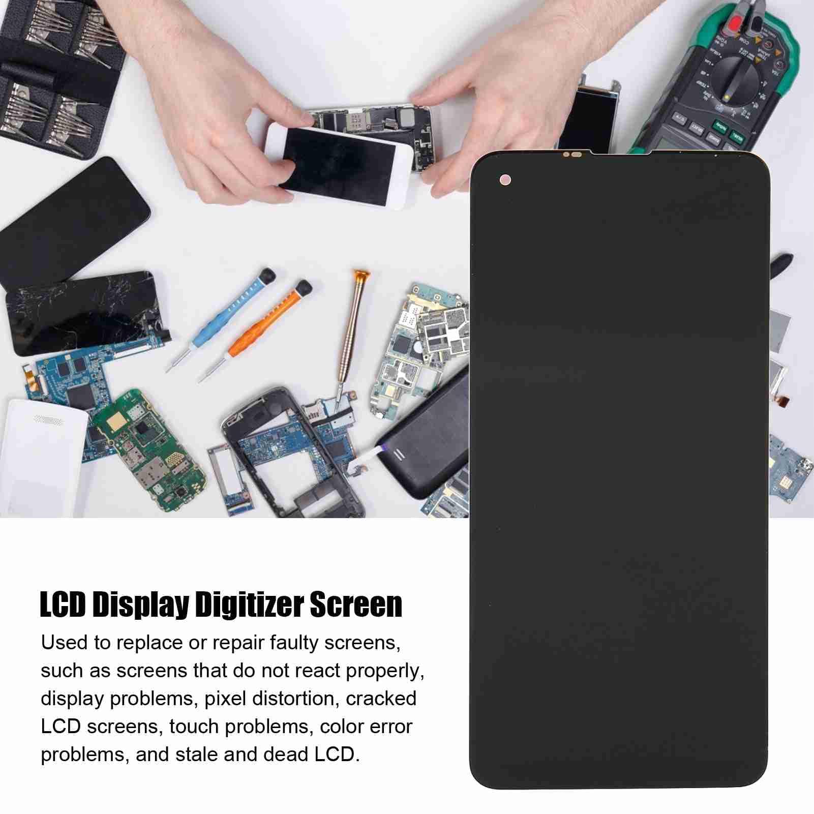 Wymiana Wyświetlacza LCD Telefonu Dotykowego Digitizer dla Moto G Power 2021 XT2117 z Kompletnymi Narzędziami do Naprawy