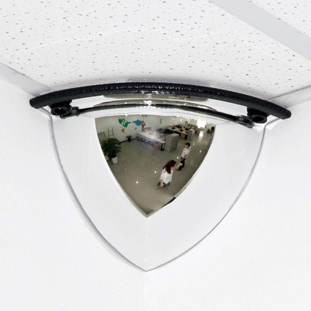 Dlc Outdoor Traffic Wide-Angle Lens,Convex Unbreakable Traffic Mirror，Acrylic Convex Safety Mirror, Panoramic Dome Mirror, 90 Degree Viewing Angle, Inspection Mirror，Suitable For Shops, Offices Or Fa